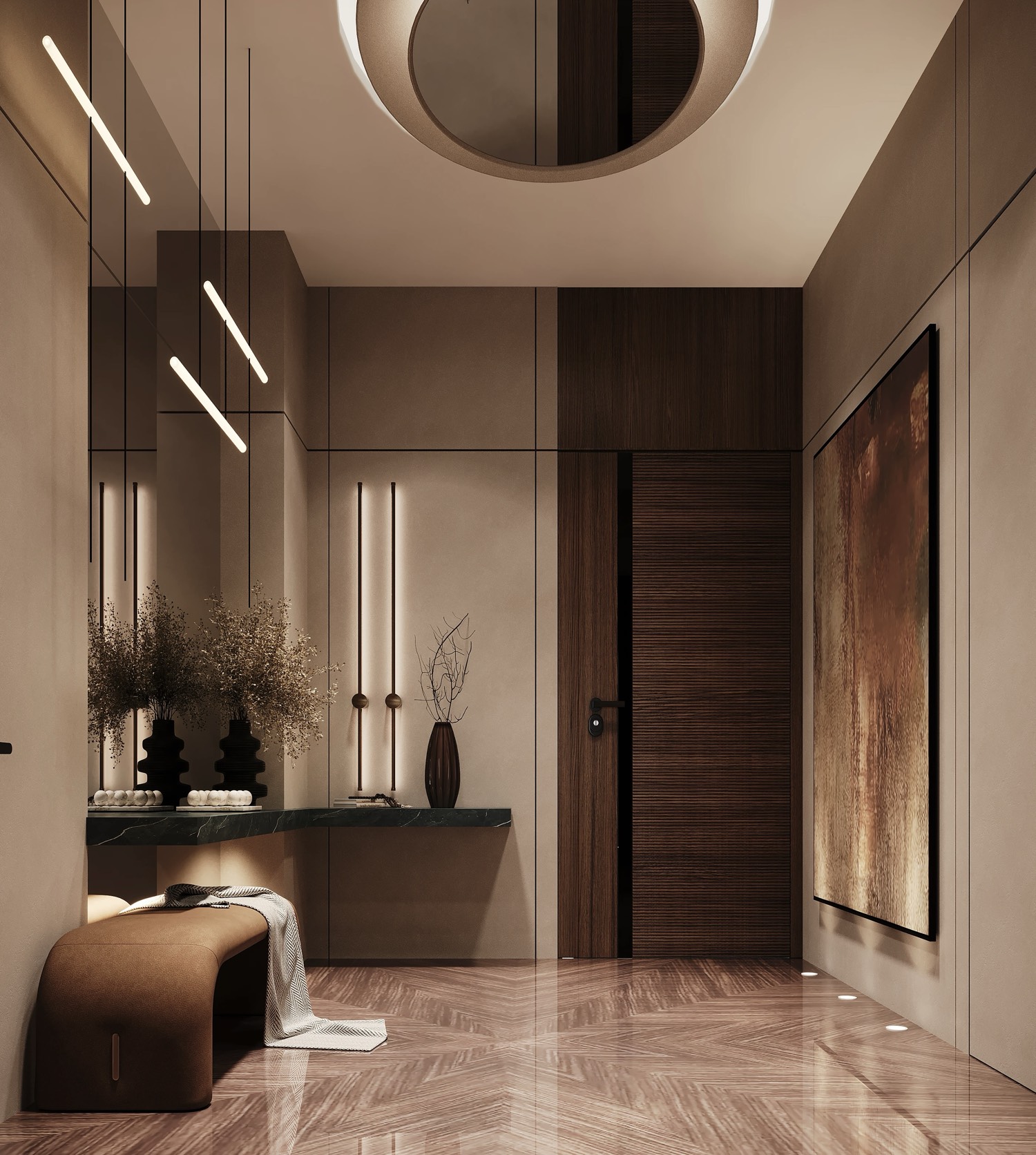 Villa I Onyx — L'entrée — Choulex, Genève, Suisse