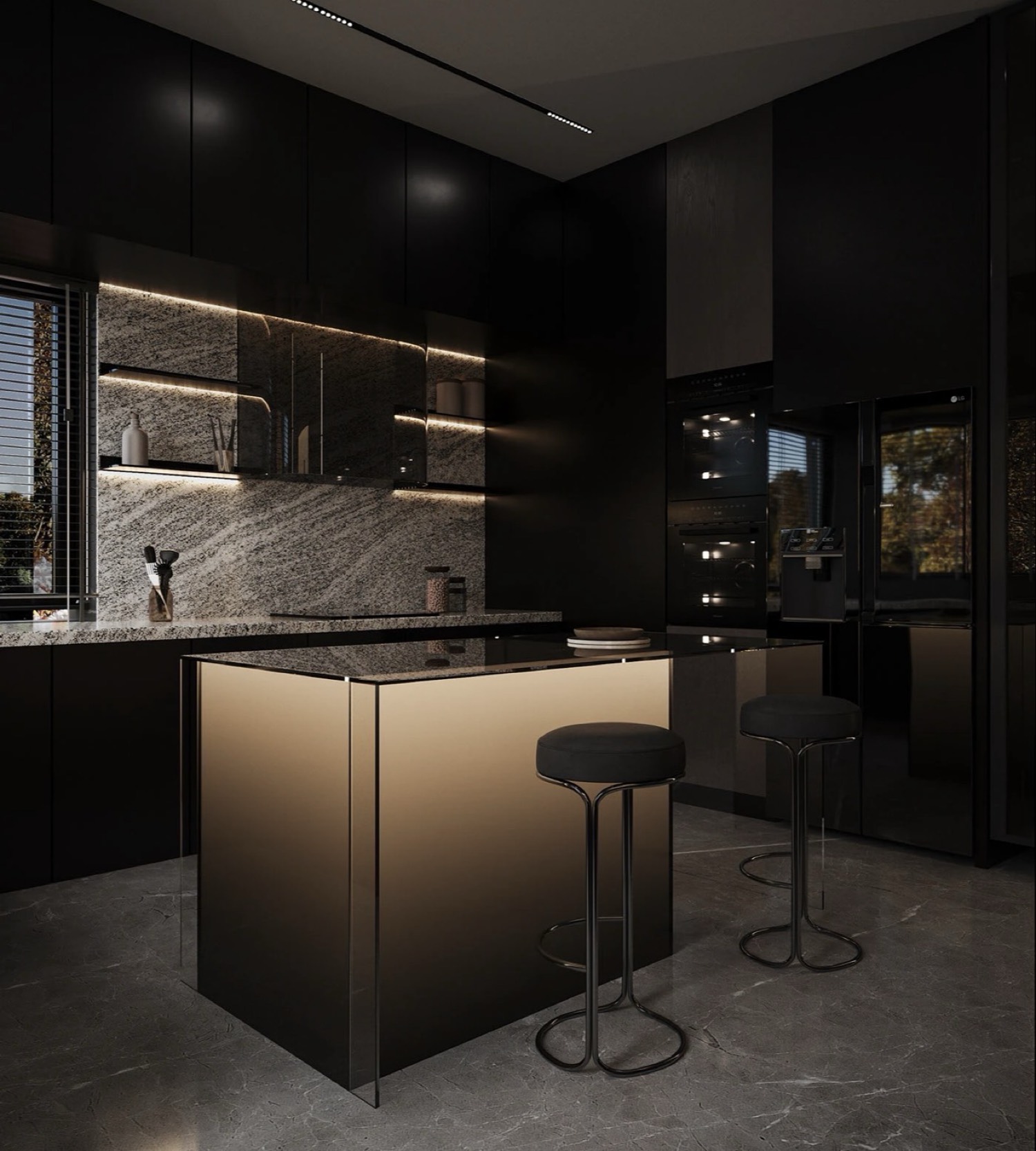 Villa I Onyx — La cuisine — Choulex, Genève, Suisse