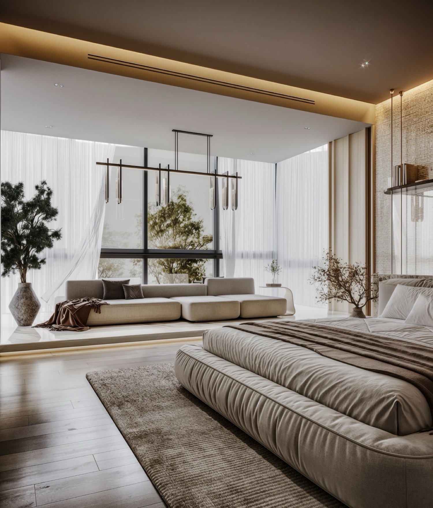 Villa I Onyx — S'éveiller sur le parc — Choulex, Genève, Suisse